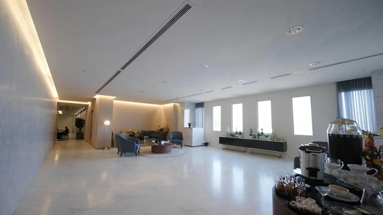 Sala de reunião equipada para eventos corporativos no Áurea Palace